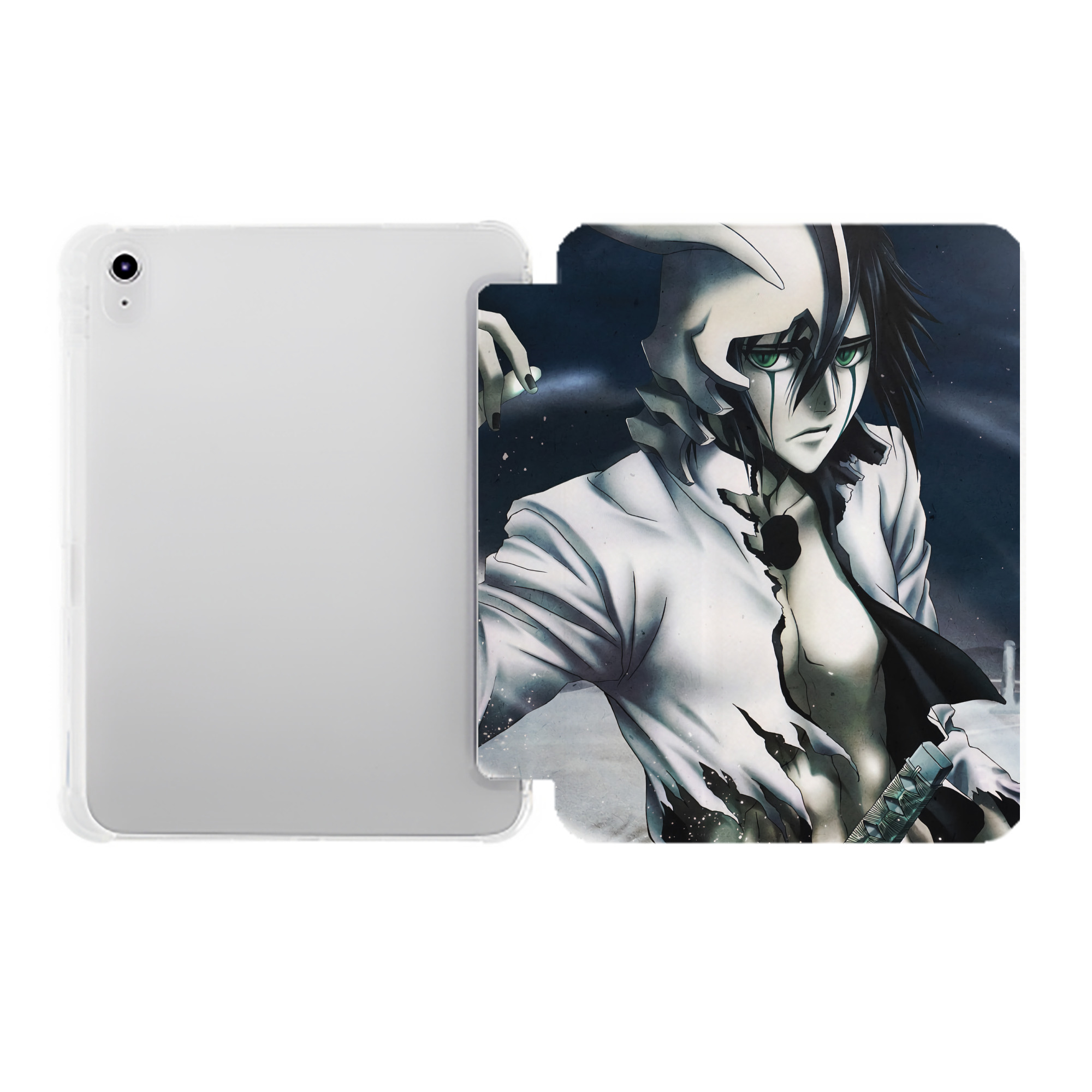 （画像用） ブリーチ BLEACH IPad ケース ペン収納付き 三つ折りスタンド PUレザー×シリコン 対応機種9.5/10.5/10.9インチ
